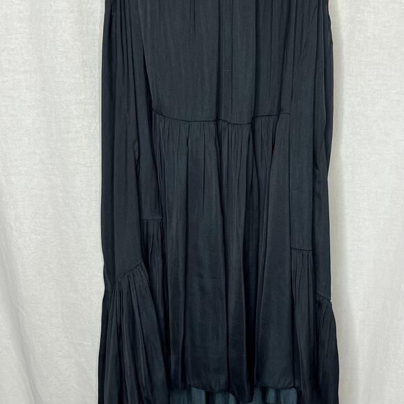 Free People Intimately Want Your Love Black Tie Back Tier Mini Dress Small - Picture 8 of 13